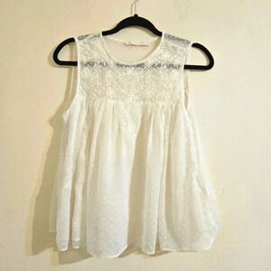 Zara Lace Embroidered Blouse